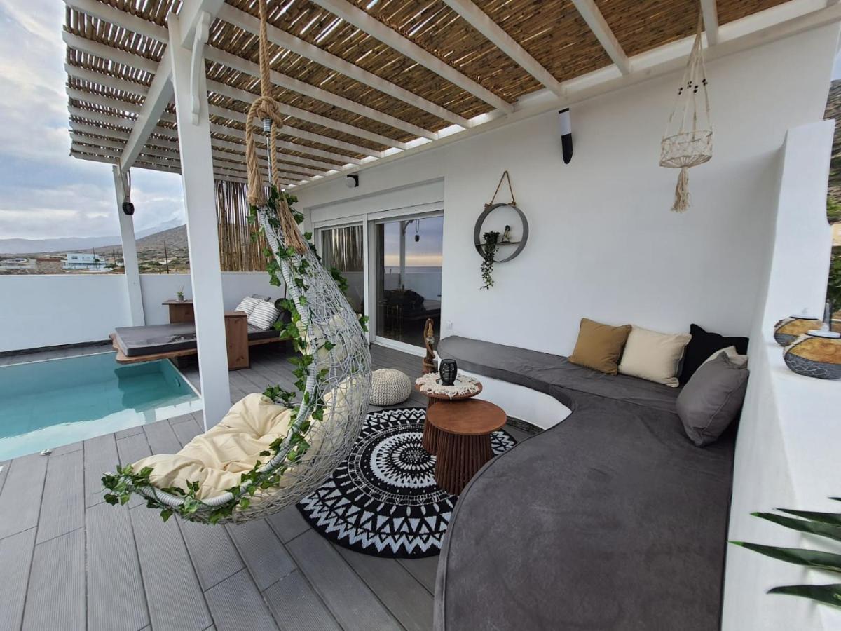 Tramonto Luxury Villa No2 - Breathtaking Sunset View Foinikion Ngoại thất bức ảnh