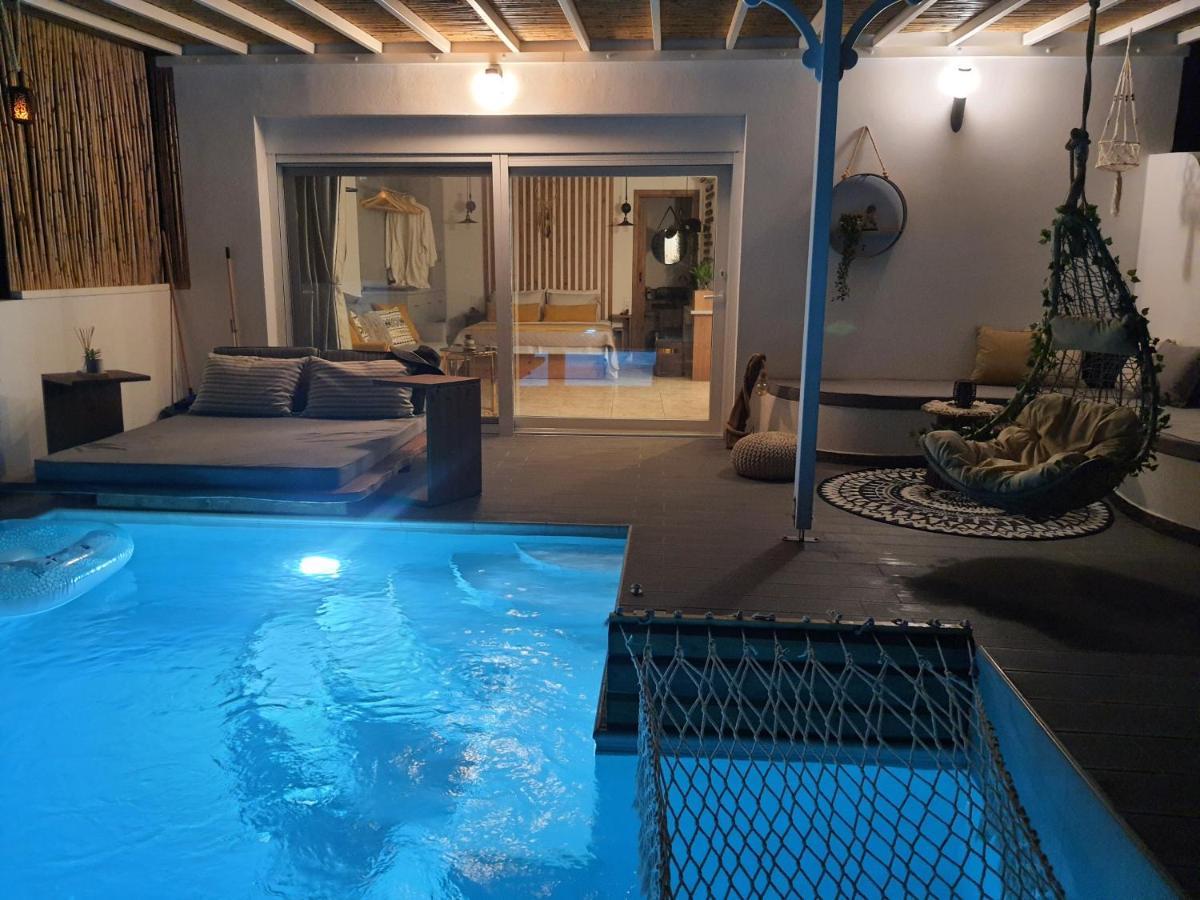 Tramonto Luxury Villa No2 - Breathtaking Sunset View Foinikion Ngoại thất bức ảnh