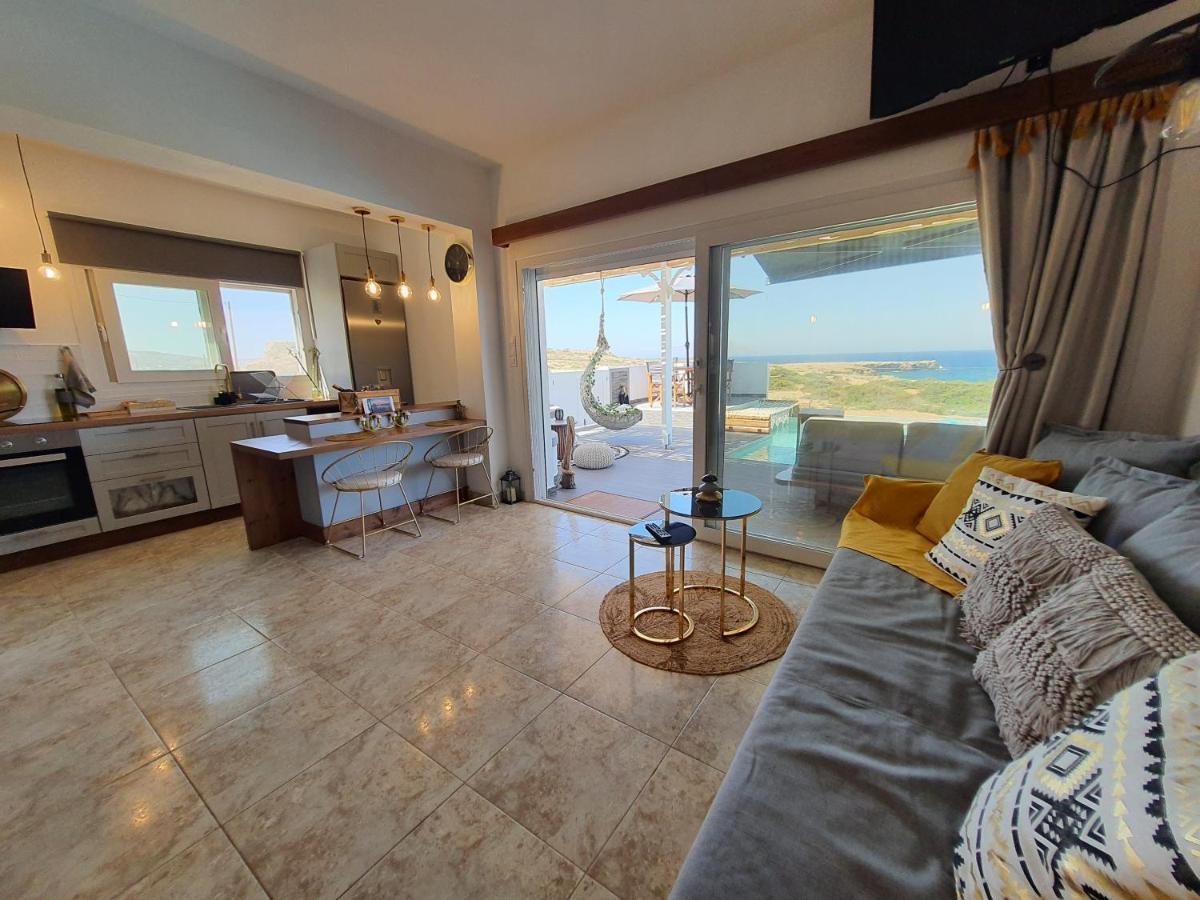 Tramonto Luxury Villa No2 - Breathtaking Sunset View Foinikion Ngoại thất bức ảnh
